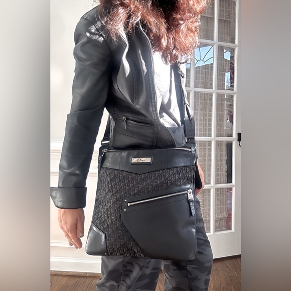 Christian Dior Trotter Canvas & Leather Crossbody - Picture 2 of 12